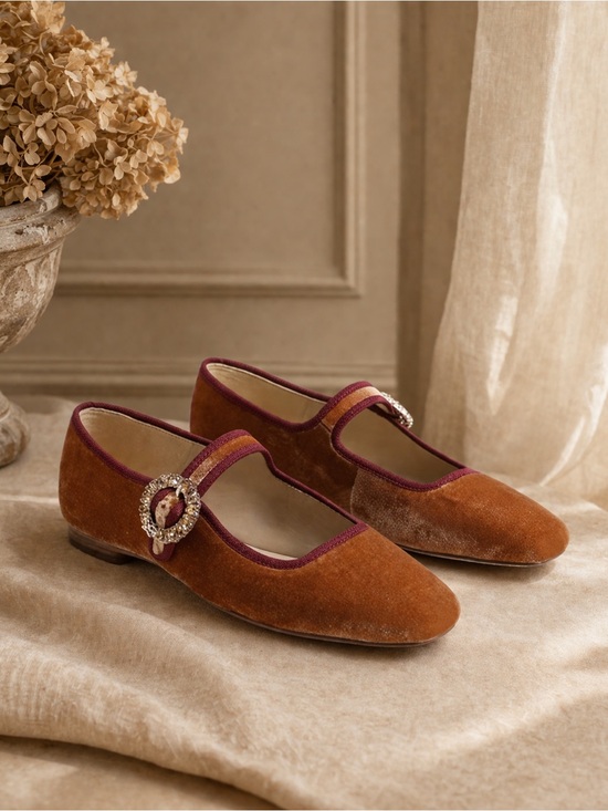 Sam Edelman Shoes - Sam Edelman Michaela Glow Mary Jane Ballet Flats Sz 9 Jewel Buckle NWOB